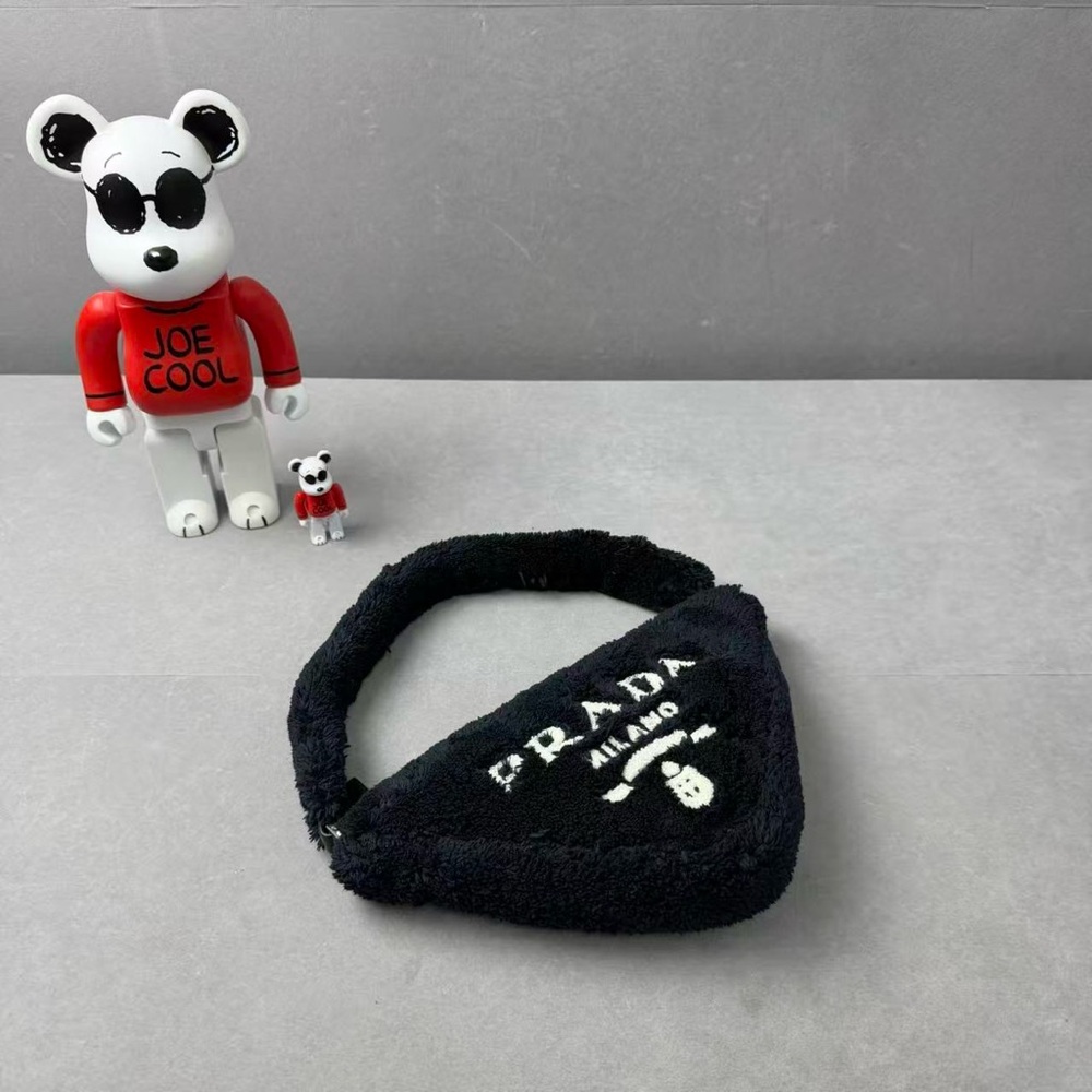 Authentic Prada Black Teddy Belt Bag